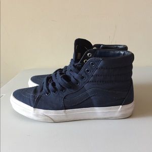 VGUC men’s Vans navy hightop sneakers size 8.5